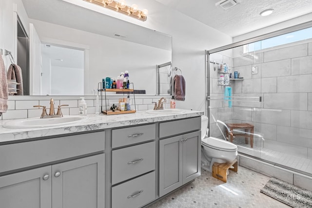 3084 N Network Ln, Boise, ID 83704 - bathroom with double vanity and a stall shower