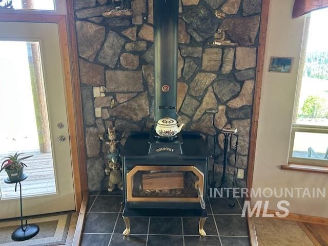 1621 Doumecq Rd, Cottonwood, ID 83522 - detailed view of a wood stove