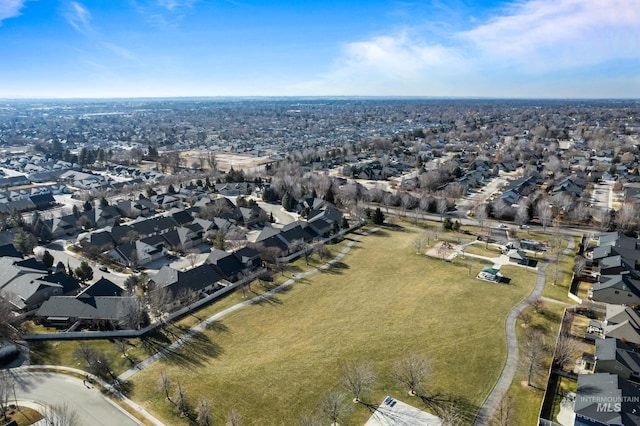 birds eye view of property featuring a residential view