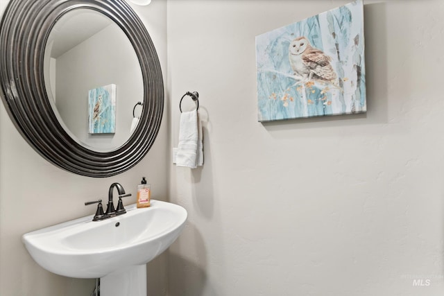 bathroom with a sink