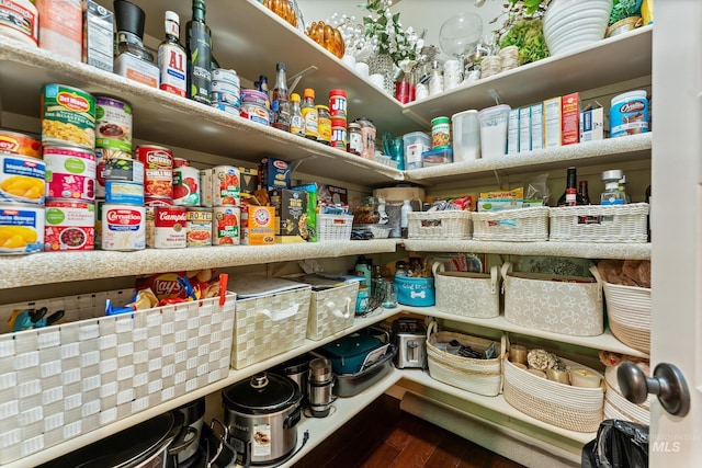 view of pantry