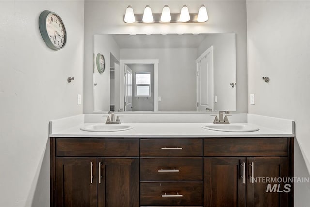 4084 E Esperanto St, Meridian, ID 83642 - full bathroom featuring double vanity and a sink