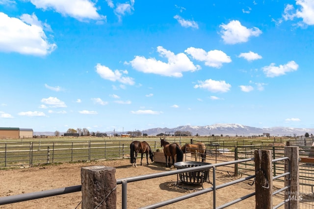 11 W 300 S, Burley, ID 83318 - view of yard featuring a rural view, an exterior structure, a mountain view, and an outdoor structure