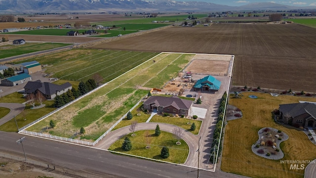 11 W 300 S, Burley, ID 83318 - aerial view featuring a rural view and a mountain view