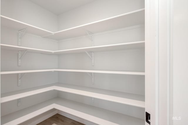 view of storage area