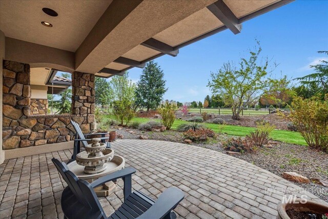 7600 W Ledgerwood Ln, Meridian, ID 83646 - view of patio / terrace with fence