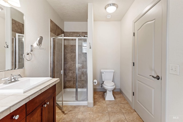 1148 E Winding Creek Dr, Eagle, ID 83616 - full bathroom with toilet, vanity, and a shower stall