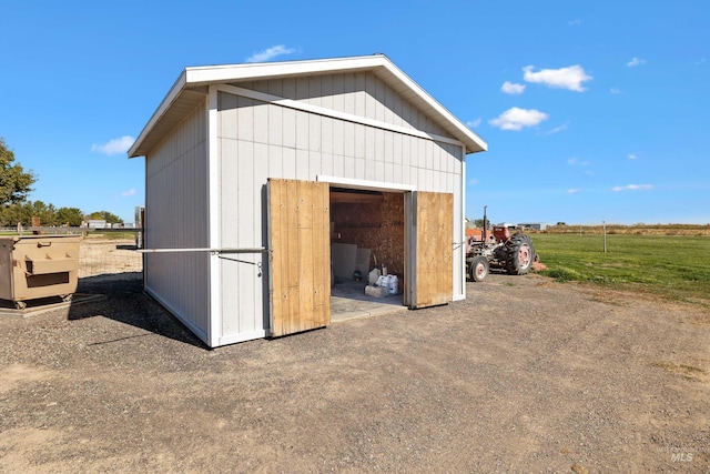 view of outdoor structure