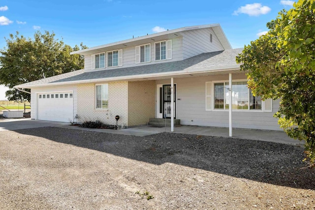 view of front of property with covered porch