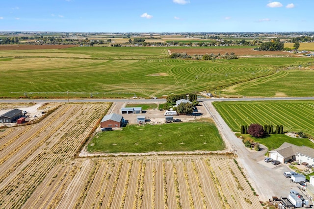 bird's eye view featuring a rural view