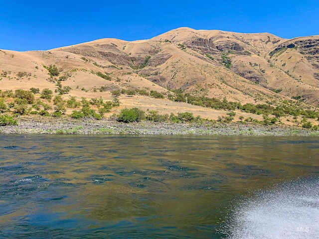 water view featuring a mountain view