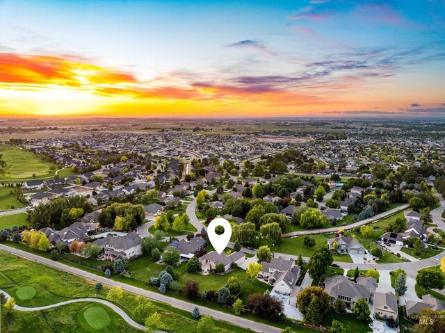 12258 Whitechapel Way, Nampa, ID 83686 - aerial view at dusk of a residential view