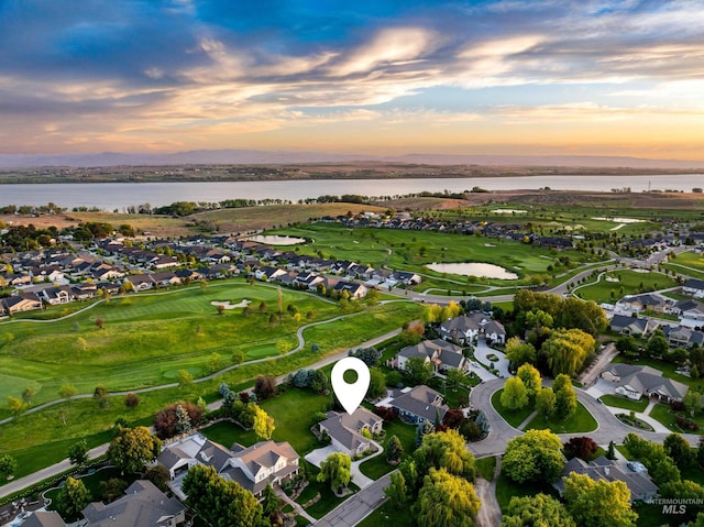 12258 Whitechapel Way, Nampa, ID 83686 - aerial view of property and surrounding area with a large body of water, nearby suburban area, and a golf course