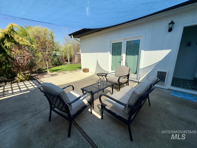 2927 N 32nd St, Boise, ID 83703 - view of patio with fence, french doors, and visible vents