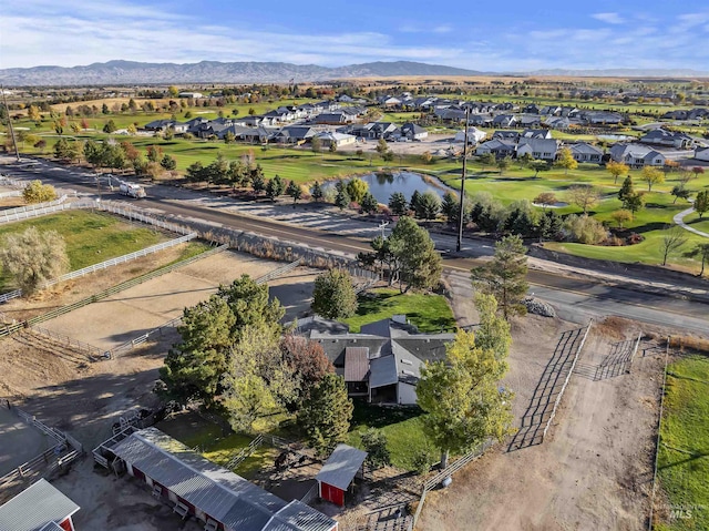 11457 S Cloverdale, Kuna, ID 83634 - birds eye view of property with golf course view, a water and mountain view, and a residential view