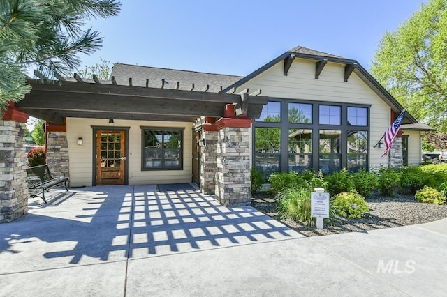 325 S Whisperwood Way, Boise, ID 83709 - exterior space with stone siding