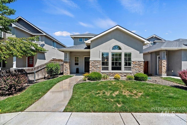924 E Wright St, Boise, ID 83706 - view of front of house featuring stone siding and stucco siding