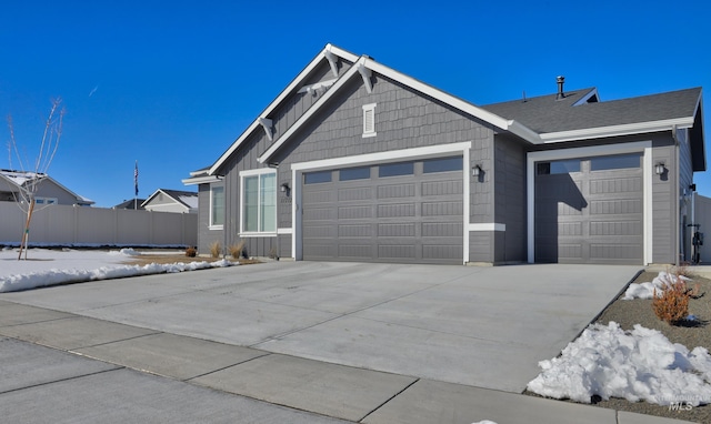 ranch-style house with a garage