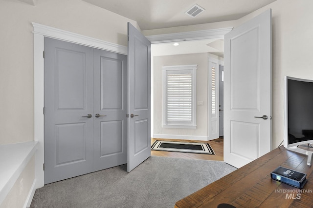 entrance foyer featuring visible vents