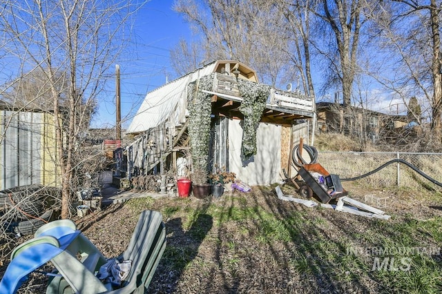 view of outdoor structure