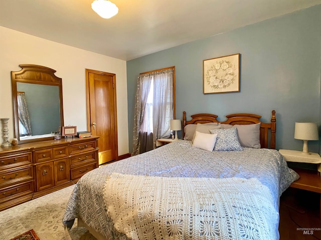bedroom with baseboards
