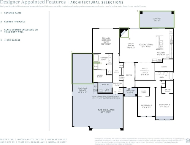 17639 N El Dorado Ave, Nampa, ID 83687 - view of property floor plan