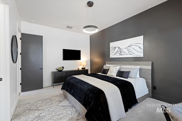 1093 N Morehouse Ave, Eagle, ID 83616 - bedroom featuring baseboards, light carpet, and visible vents
