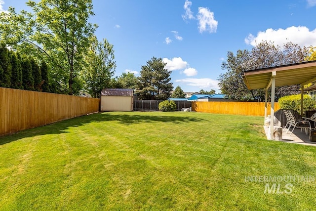 392 S Sun Burst Way, Boise, ID 83709 - view of yard featuring a patio area