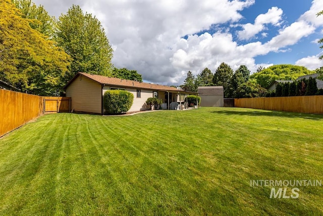 392 S Sun Burst Way, Boise, ID 83709 - view of yard with a gate