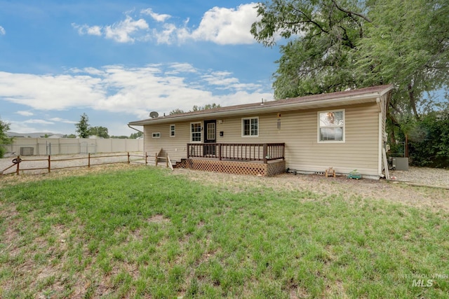 731 W 4th St, Emmett, ID 83617 - back of house featuring a wooden deck
