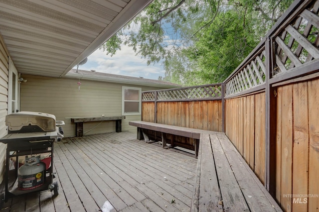 731 W 4th St, Emmett, ID 83617 - wooden terrace with a grill