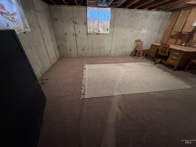 view of basement