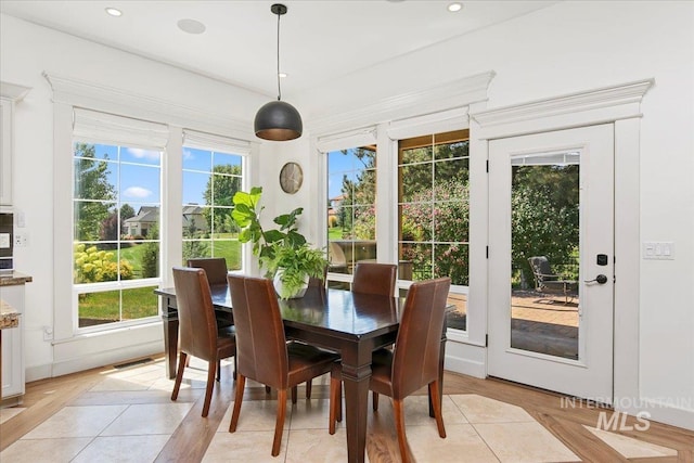 sunroom featuring plenty of natural light