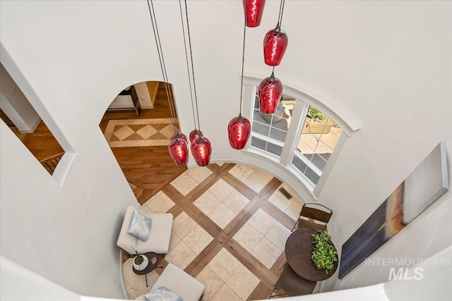 interior space featuring tile patterned floors