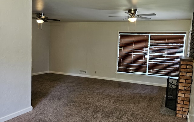 604 Monte Vis, Twin Falls, ID 83301 - carpeted spare room featuring a ceiling fan and baseboards