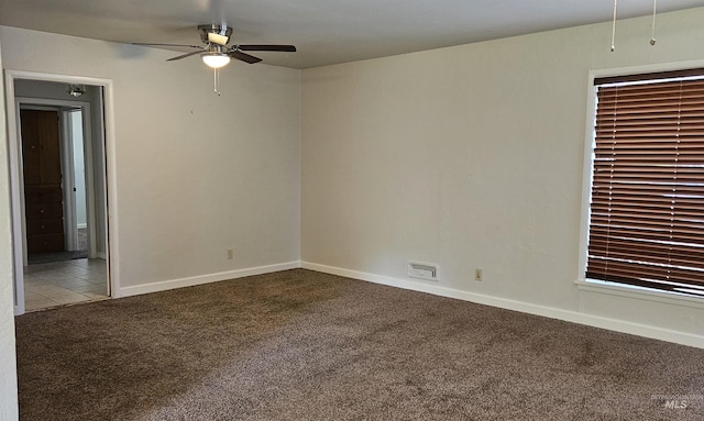 604 Monte Vis, Twin Falls, ID 83301 - carpeted empty room with ceiling fan and baseboards