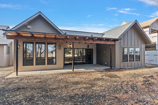 rear view of house with a patio area