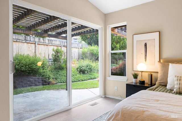 6460 S Lodgepole Pl, Boise, ID 83716 - bedroom with access to exterior, carpet flooring, and baseboards