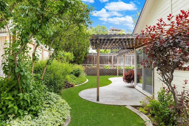 6460 S Lodgepole Pl, Boise, ID 83716 - view of yard with a pergola and a patio