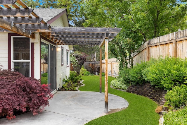 6460 S Lodgepole Pl, Boise, ID 83716 - view of yard with a pergola and a patio area