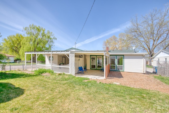 412 N Purdue St, Boise, ID 83706 - back of property featuring a patio area and a gate