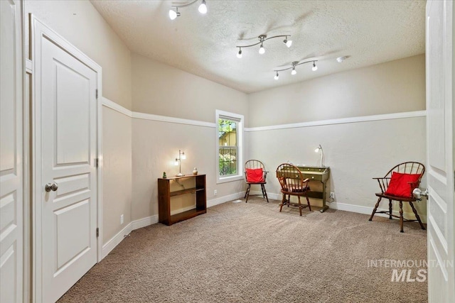 12970 N 9th Ave, Boise, ID 83714 - sitting room featuring carpet floors, a textured ceiling, and baseboards