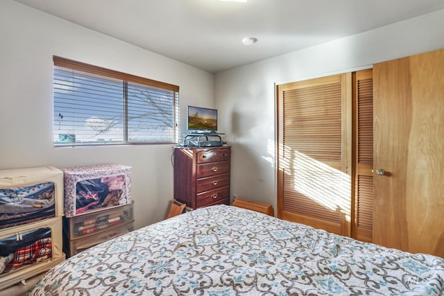 bedroom with a closet