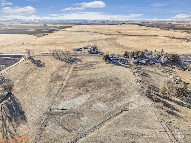 bird's eye view featuring a rural view