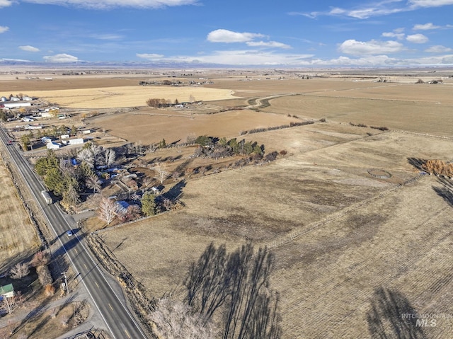 bird's eye view featuring a rural view