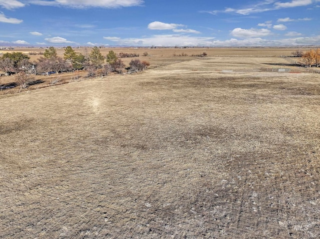 drone / aerial view featuring a rural view