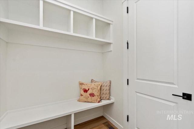8237 W Corinthia St, Eagle, ID 83616 - mudroom featuring light wood finished floors and baseboards