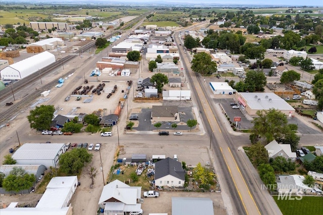 504 E Grove Ave, Parma, ID 83660 - aerial overview of property's location featuring nearby suburban area