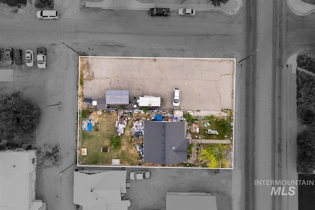 504 E Grove Ave, Parma, ID 83660 - aerial view of property and surrounding area with property boundaries highlighted
