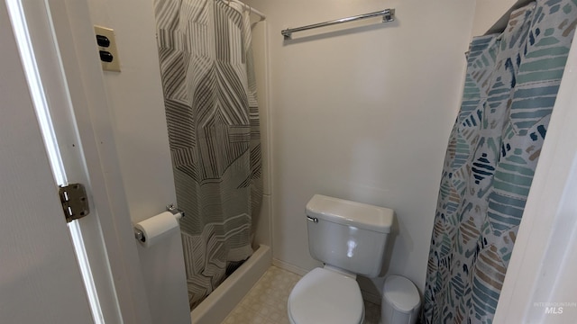 815 E 6th, Moscow, ID 83843 - full bath featuring curtained shower and tile patterned floors